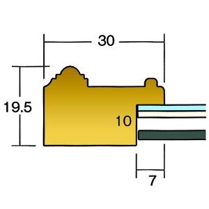 〔 軽量水彩額 〕 柄入り 水彩額 マット付 ...の詳細画像2