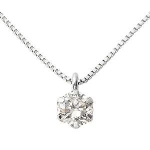 ダイヤモンドペンダント/ネックレス 一粒 プラチナ Pt900台 0.1ct