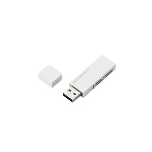 エレコム USBメモリー／USB2.0対応／セキュリティ機能対応／64GB／ホワイト MF-MSU2B64GWH｜shop-easu01