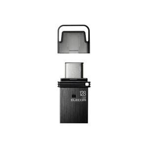 エレコム キャップ式USB Type-C（TM）メモリ ブラック MF-CAU32128GBK｜shop-easu01