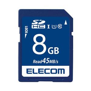 〔まとめ〕 エレコム SDHCメモリカード 8GB MF-FS008GU11R 〔×2セット〕｜shop-easu01