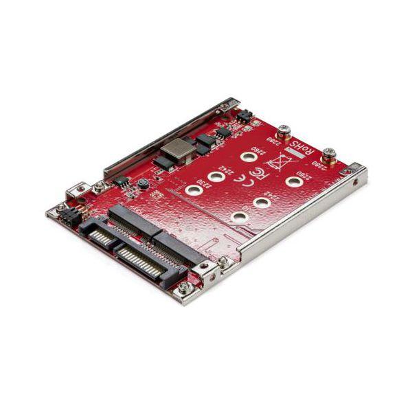 StarTech.com デュアルM.2-SATA変換アダプタ 2.5インチドライブベイ対応 S32...