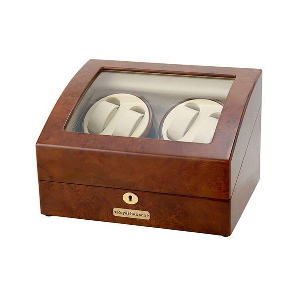 Royal hausen ロイヤルハウゼン ワインダー ワインディングマシーン 4本巻 時計収納(6...