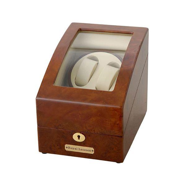 Royal hausen ロイヤルハウゼン ワインダー ワインディングマシーン 2本巻 時計収納(3...