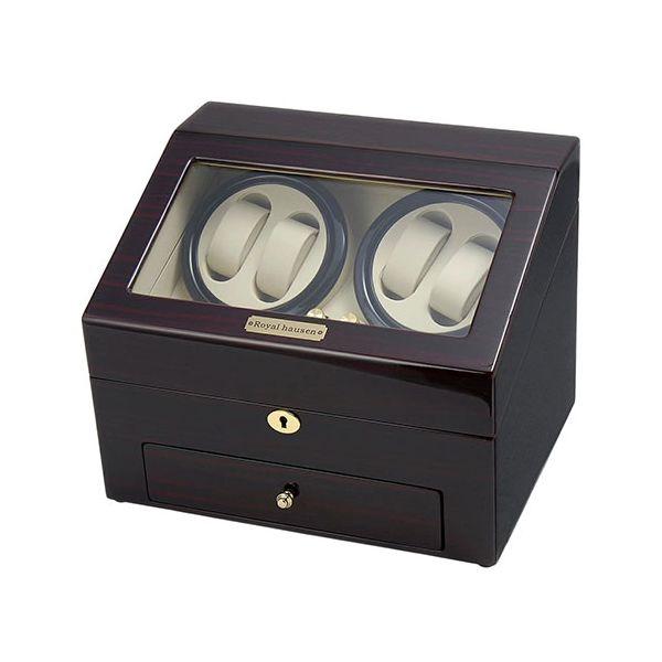 Royal hausen ロイヤルハウゼン ウォッチワインダー ワインディングマシーン 4本用 6本...