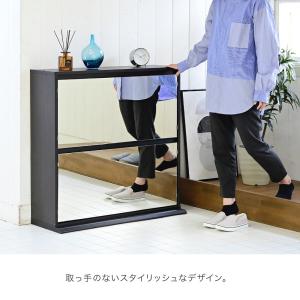 シューズラック スリム シューズボックス 下駄...の詳細画像3