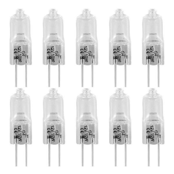 ミニハロゲン電球 10個入り 透明 ハロゲン電球 10W 20W AC DC 12V 電球色 日本国...
