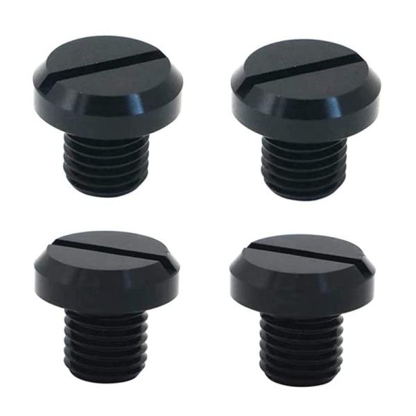 ミラーホールカバーキャップ M10 x 1.25 正ネジ+逆ネジ アルミ製 ボルト バイクミラー バ...