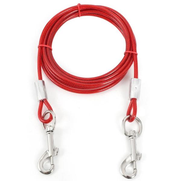 fogman ロングリード ワイヤー 係留 犬 ロープ ランナーケーブル ワイヤー太さ5mm (5m...