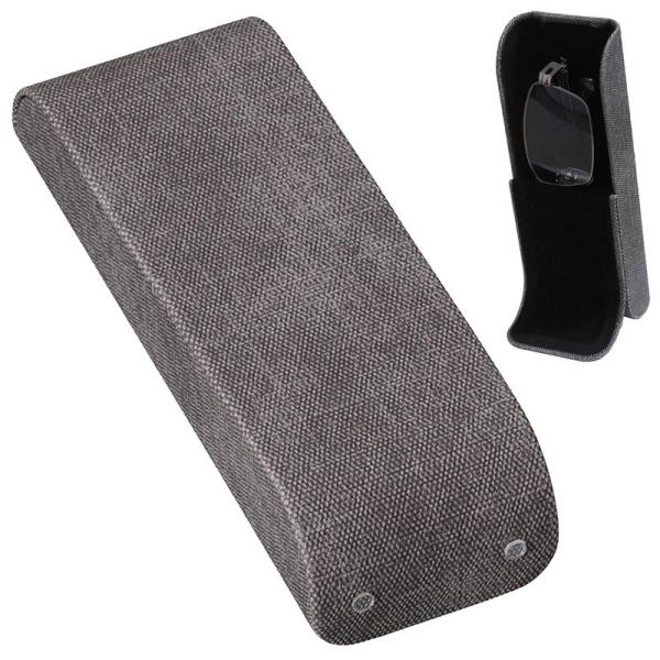 メイガン(Meigan) メガネスタンド にもなる 縦型 メガネケース グレー 軽量 コンパクト ア...