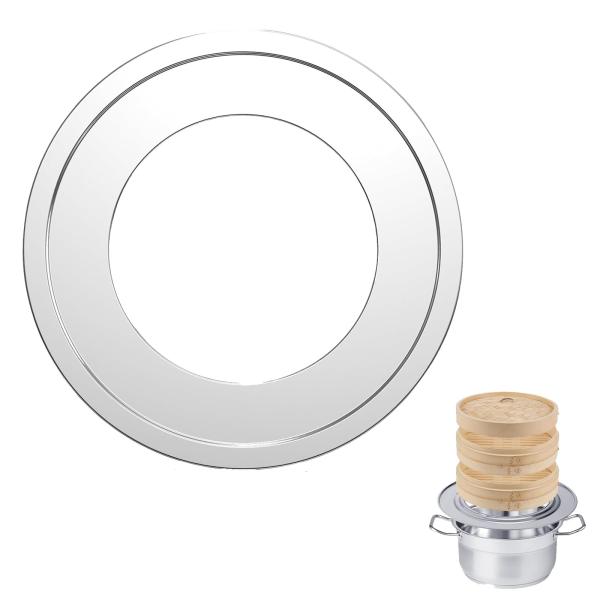 DFsucces 蒸し板 中華セイロ用 受け台 ステンレス 蒸し器 受け台 蒸籠 丈夫な 24-26...