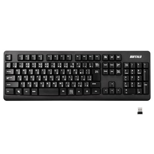 バッファロー BUFFALO ワイヤレス 無線 フルキーボード 高耐久 電池長持ち リモート テレワ...