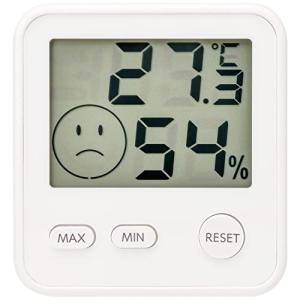 エンペックス気象計 おうちルーム デジタルmidi温湿度計 TD-8411 ホワイト 約9×8.5×2cm｜shop-ermine