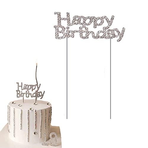 nalaina Happy Birthday ケーキトッパー 誕生日 ケーキ挿入カード ウォータドリ...