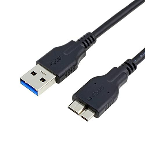 GeeSo 0.13m 黒 超高速 USB3.0 ケーブル タブレット用 USB3.0 A-micr...