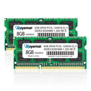 16GB PC3L-12800S DDR3L-1600 DDR3 1600MHZ SO-DIMM 8GB×2枚組 204ピン CL11 メモリモジュール ートPC用メモリ DDR3L対応モデル（電圧1.35V & 1.5V｜shop-ermine