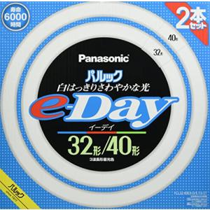 パナソニック 蛍光灯丸形 32形+40形 2本入 昼光色 パルック e-Day FCL3240EXDEF32T｜shop-ermine