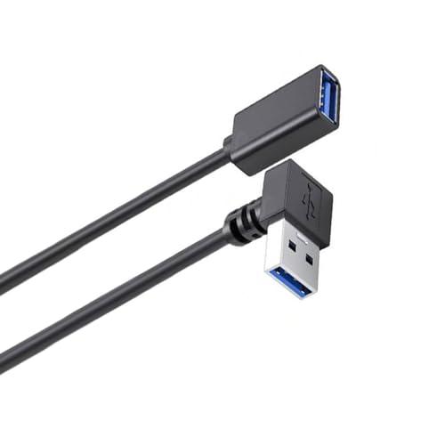 Aarmy USB 3.0Lタイプ 方向変換ケ-プル上下90°Aオス タイプ Aメス超高速5Gbps...