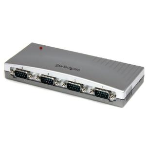 StarTech.com 4ポート USB-RS232C変換ハブ USB2.0-シリアル (x 4) コンバータ/変換アダプタ USB A (オス)-D-Sub 9ピン (オス) ICUSB2324｜shop-ermine
