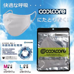 クールコア マスク coolcore 全国一律送料198円12点までOK!! 通年パッケージ スーパークーリング 冷感マスク  冷却 UVカット 熱中症対策  クールマスク