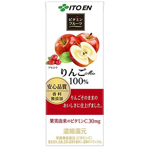 伊藤園 ビタミンフルーツ りんごmix 100% 紙パック 200ml×24本