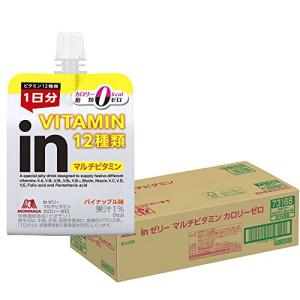 inゼリー マルチビタミン カロリーゼロ パイナップル味 (180g×36個) 栄養補助ゼリー カロリー0kcal 糖類ゼロ 1日分のビタミン1｜shop-fiore