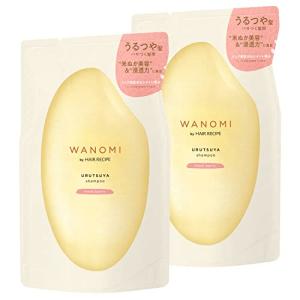 ヘアレシピ 和の実(ワノミ・Wanomi) うるつや シャンプー 詰替 ×2 まとめ買い 乾燥・パサつく髪用｜shop-fiore