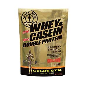 ゴールドジム(GOLD'S GYM) ホエイ&カゼインダブルプロテイン バニラ風味 2kg