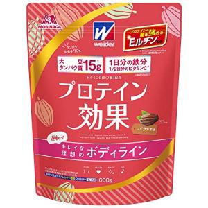 森永 プロテイン効果 森永ココア味 660g (約30回分) ウイダー ソイプロテイン ソイカカオ ボディメイク用プロテイン 1日分の鉄分 1/｜shop-fiore