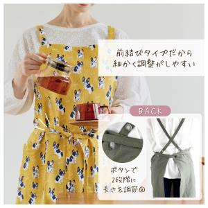 エプロン おしゃれ かわいい インド綿100%...の詳細画像2