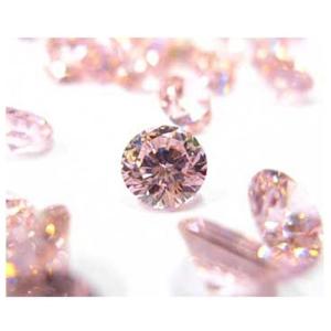 銀粘土と同時焼成可能な合成石 ラウンドカット ピンク