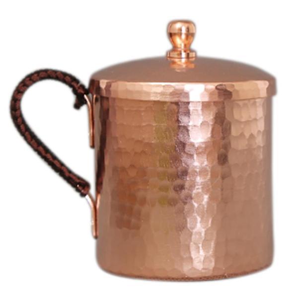 銅350ml 銅製マグカップ ふた付きマグカップ