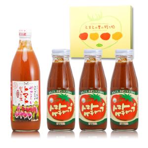 めぐみ会 大分 トマトケチャップ ギフト まんぞくセット 荻町 ジュース ×1 ケチャップ ×3 スパイシー 送料無料｜shop-furusato