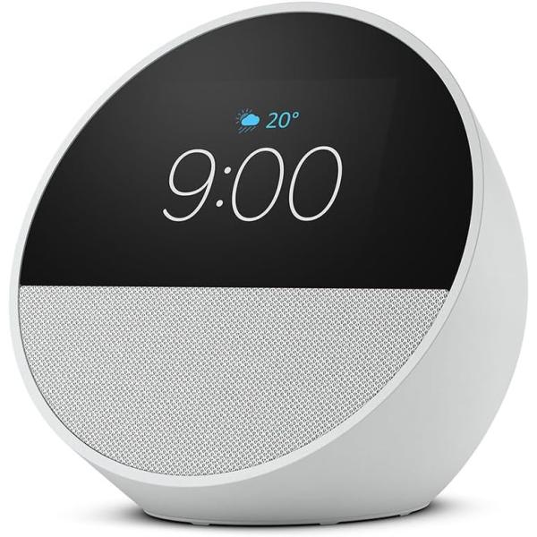 Echo Spot（2024年発売） - スマートアラームクロック エコースポット グレーシャーホワ...