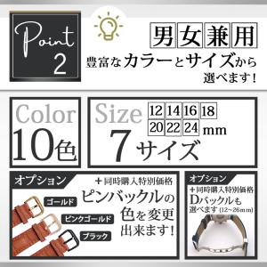時計ベルト 交換用バンド 12mm 14mm ...の詳細画像3