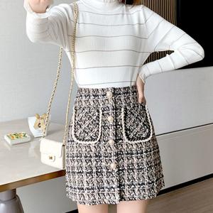＼全品売切500円以下／パールボタンミニスカート レディース スカート ボトムスミニ丈 大きいサイズ 体型カバー メール便送無