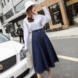 ＼全品1,000円以下＆送無／デニムフレアースカート