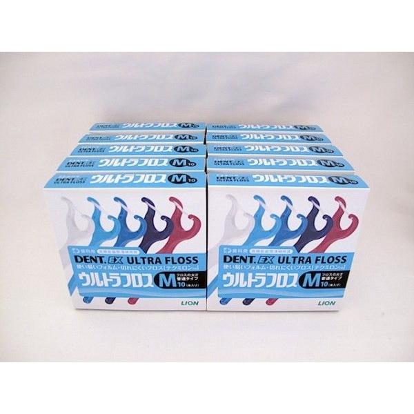 高機能・使い易い・切れにくい！　デント EX ウルトラフロスM　10箱（100本）セット