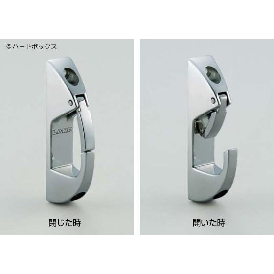 ランプ印 ステンレス鋼（SUS316相当品）製 ナス環フック 【EN-R80】 【80mm】 【鏡面...