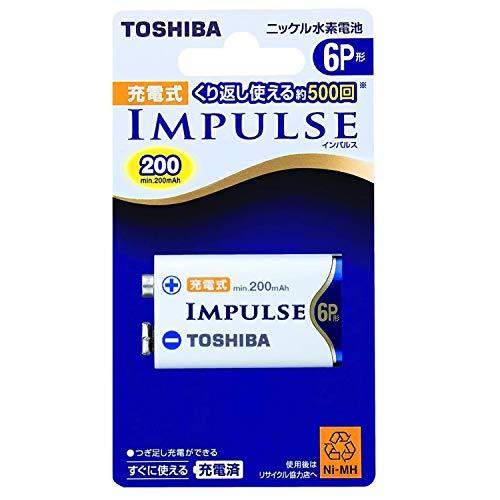 TOSHIBA ニッケル水素電池 充電式IMPULSE 単6P形充電池(min.200mAh) 1本...