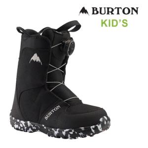 バートン キッズ スノーボードブーツ ブーツ BURTON [ GROM BOA BOOTS ] BLK スノボ  [1001]｜shop-hood