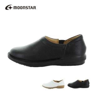 ムーンスター スリップオン レディース スリッポン SlowFactory SLスリップオン 01 スローファクトリー MOONSTAR 革靴