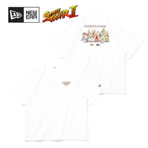 ニューエラ ストリートファイターII コラボ Tシャツ NEW ERA 半袖 オーバーサイズド Tシャツ STREET FIGHTER II 14124664 スト2 メール便 (240305)｜shop-hood