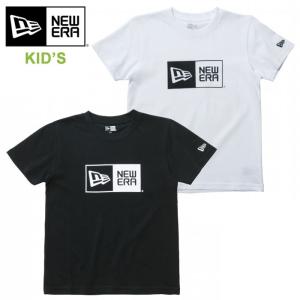 ニューエラ キッズ Tシャツ 半袖 NEW ERA KS BOX LOGO COTTON TEE 11900251/11900252 newera 半袖Tシャツ [メール便]