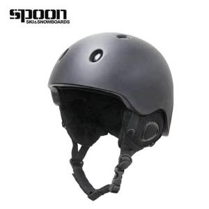 スプーン スノーヘルメット SPOON   M.BLK スキー スノーボード スノボ