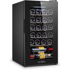 ワインセラー 24本収納 63L 5℃~18℃ コンプレッサー式 ワインクーラー 省エネ 小型 家庭 勤務用 大容量 LEDライト 自動ロック メモリ機能 紫外線UVカット