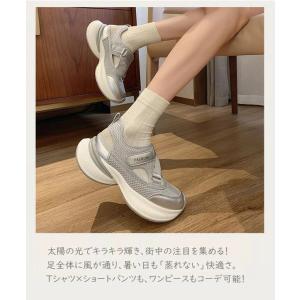 2026夏新作 厚底メッシュ スポーツ サンダ...の詳細画像5