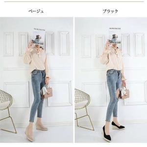パンプス ウェッジソール 厚底 痛くない 柔ら...の詳細画像1