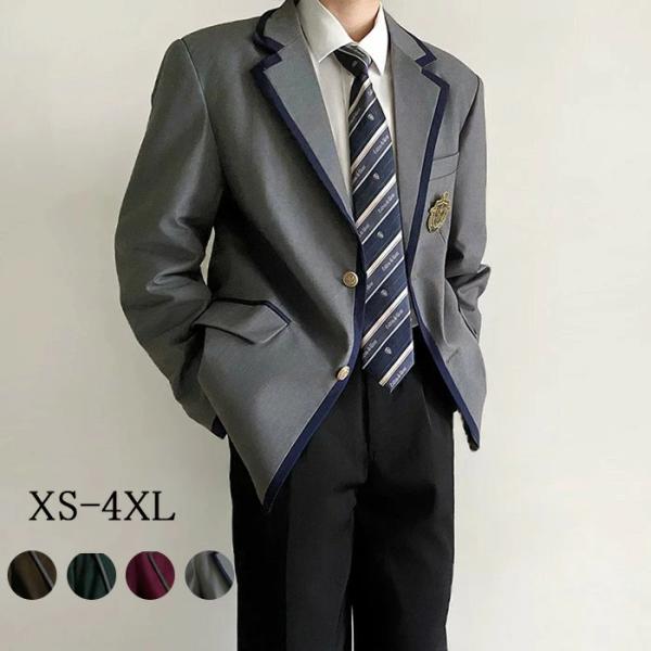 XS-4XL 男の子スーツ 入学式スーツ 卒業式 ジャケット jk 学生服 無地 コート 上下セット...