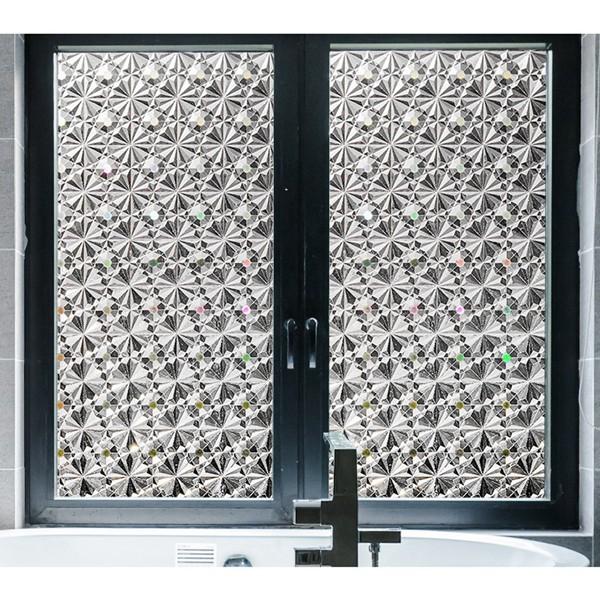 窓用フィルム ガラス飛散防止シート 3m 断熱 遮熱 UVカット 接着剤必要なし 遮光 3D 水で貼...